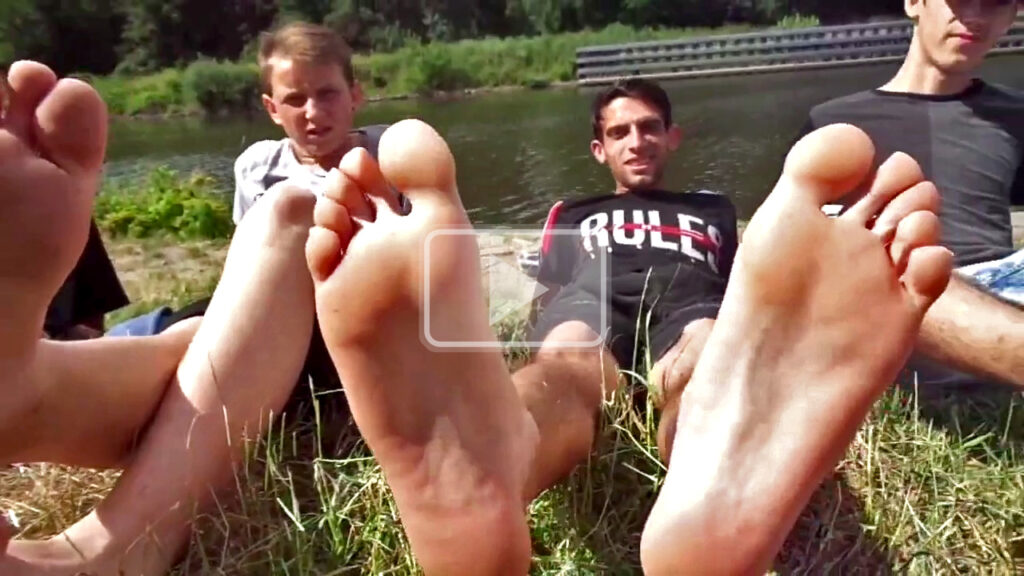 five guys feet by the river