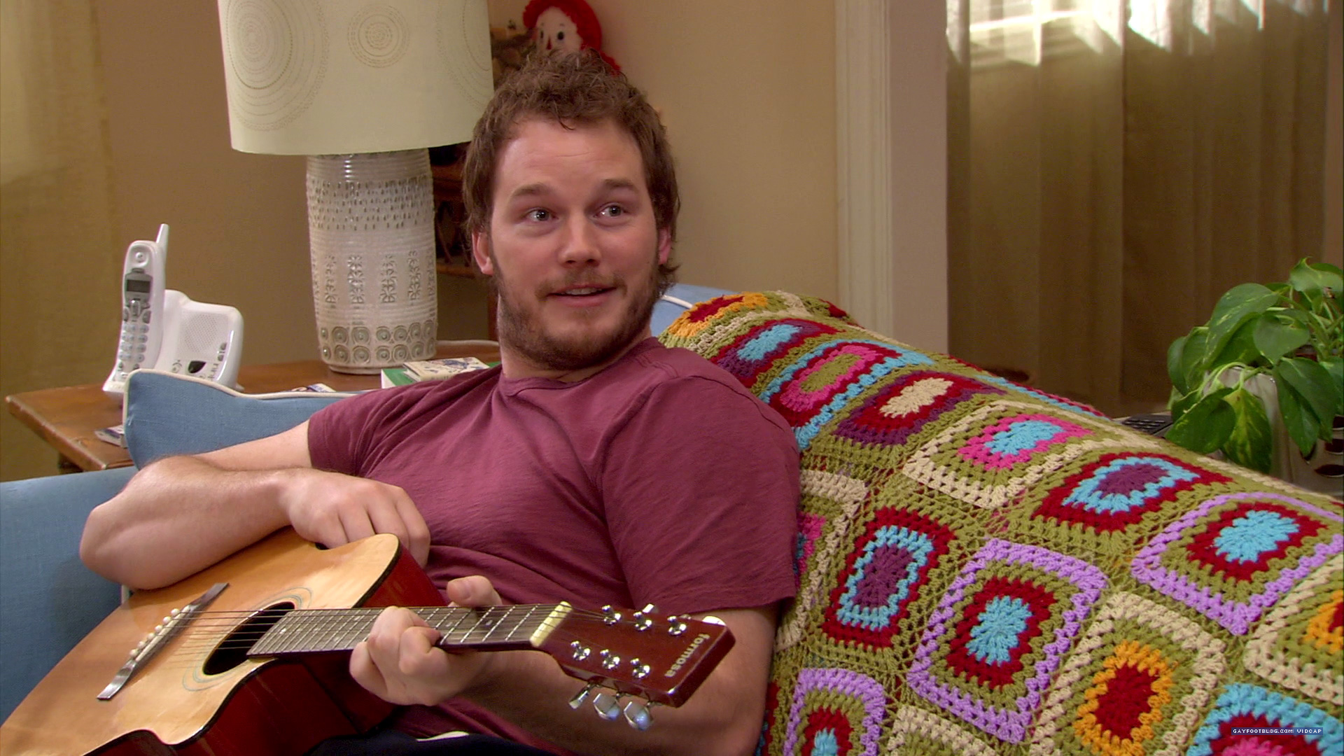 Chris Pratt Playing Guitar